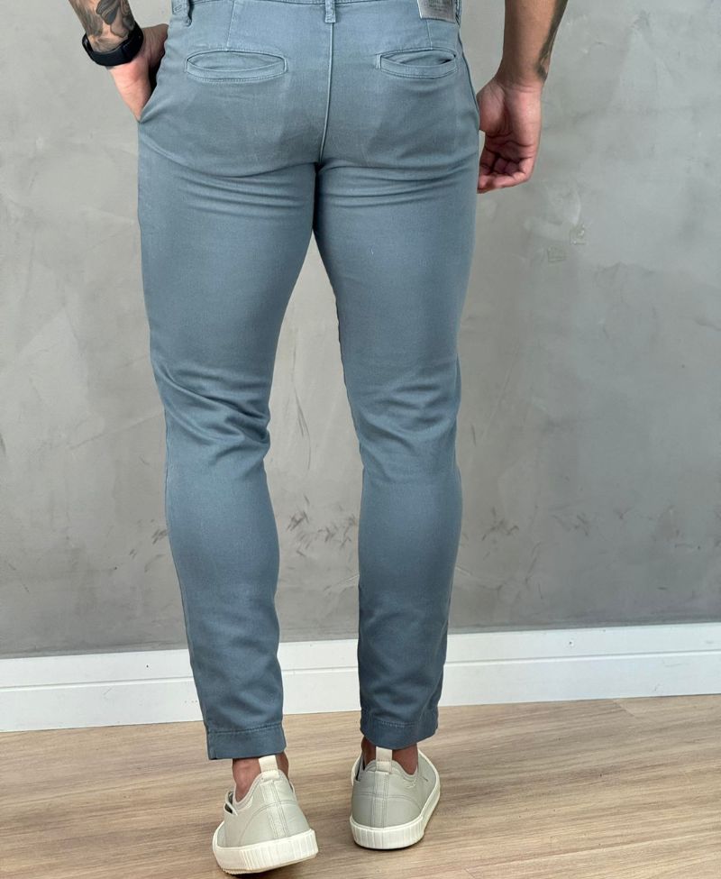Calça Alfaiataria Chumbo Masculina Skinny - Visual Jeans