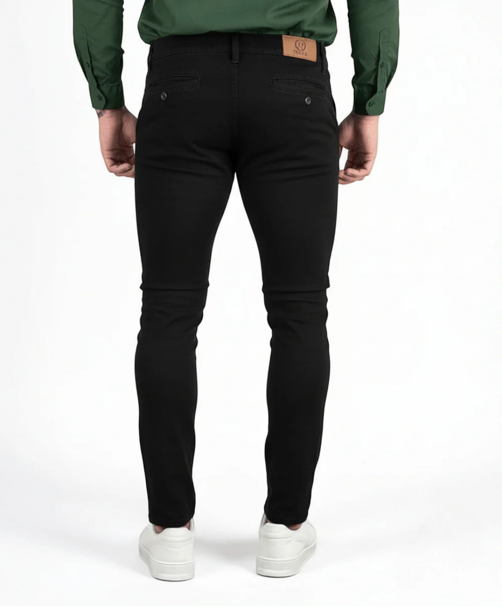 Calça Alfaiataria Preta Masculina - Rota 77