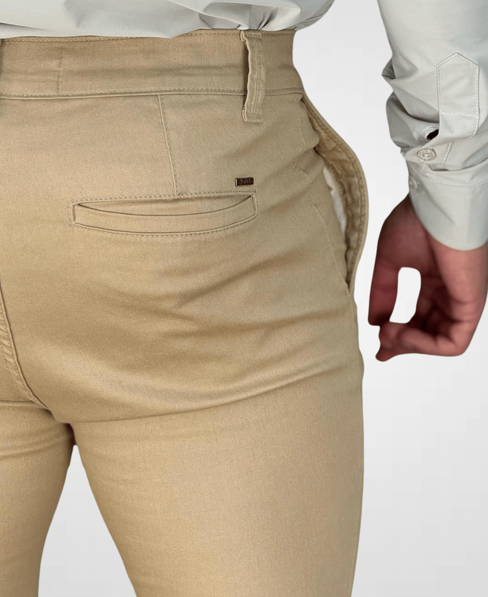 Calça Alfaiataria Khaki Masculina Skinny - DLZ