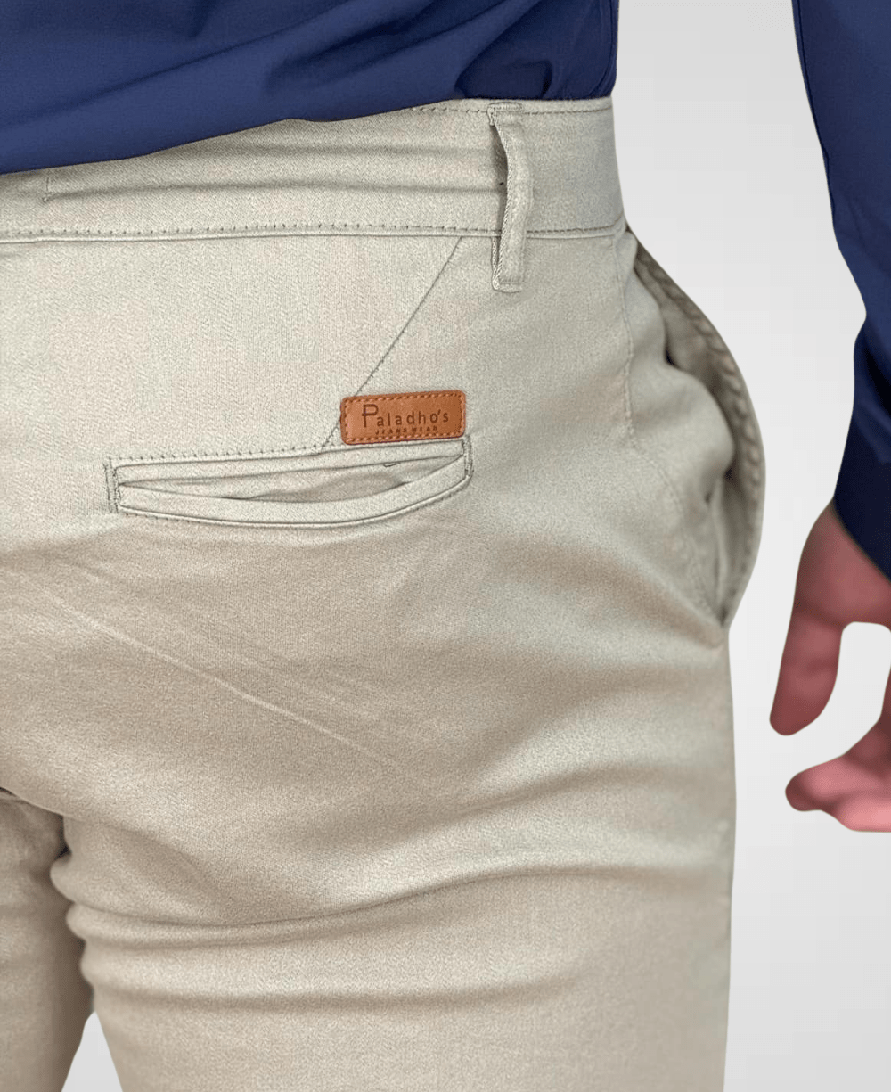 Calça Alfaiataria Caqui Masculina Slim - Paladho´s
