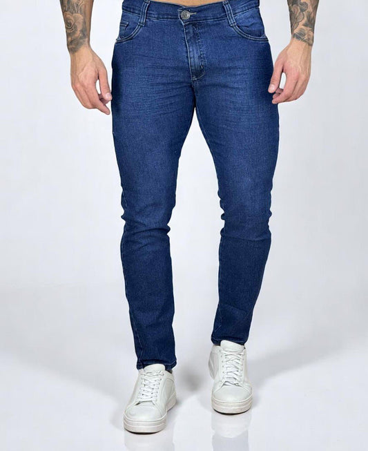 Calça Jeans Escuro Masculina com Lycra - Rota