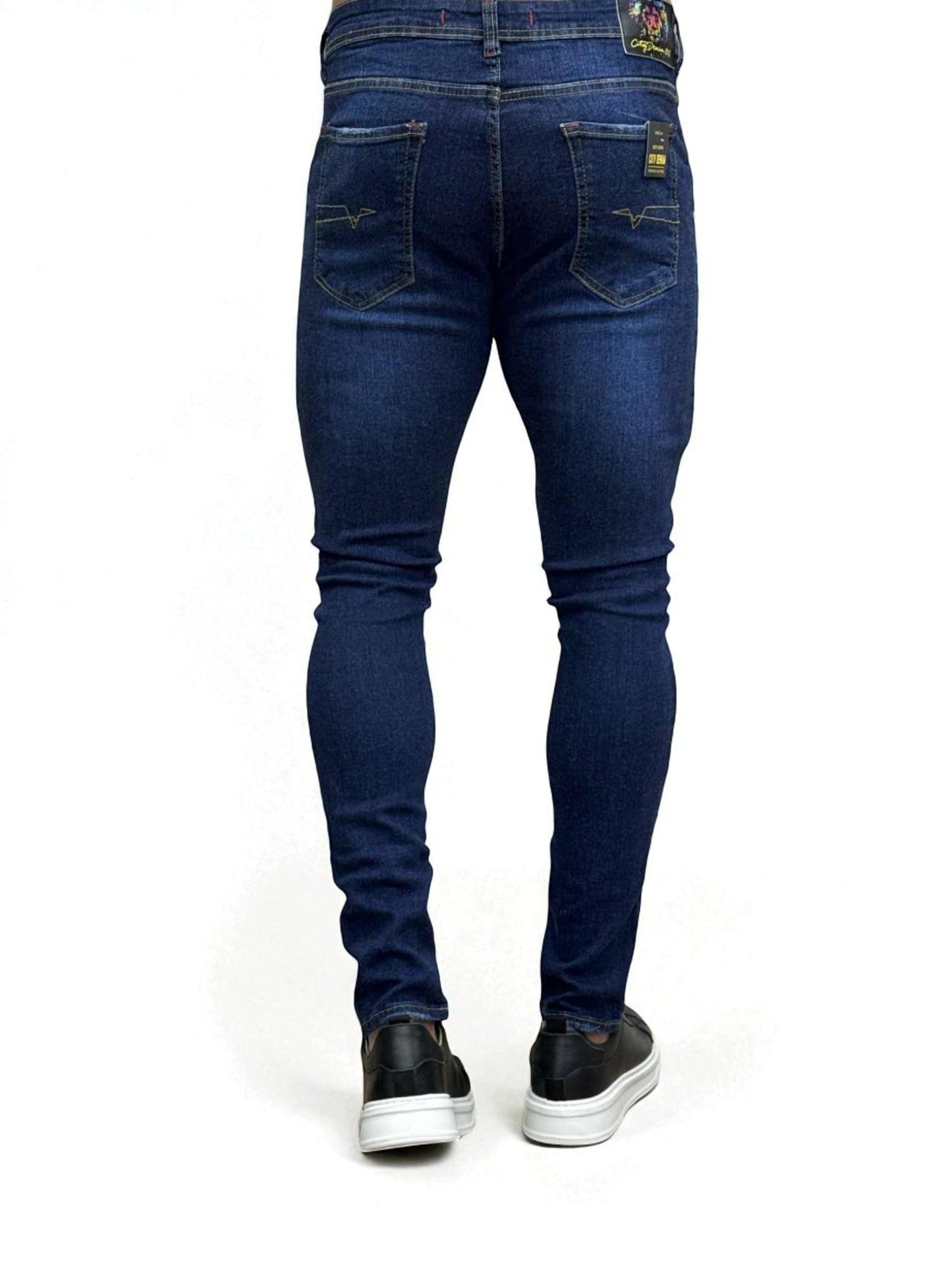Calça Jeans Azul Marinho Masculina Super Skinny - City Denim