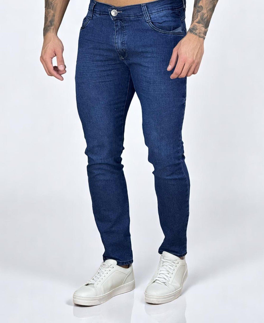 Calça Jeans Escuro Masculina com Lycra - Rota
