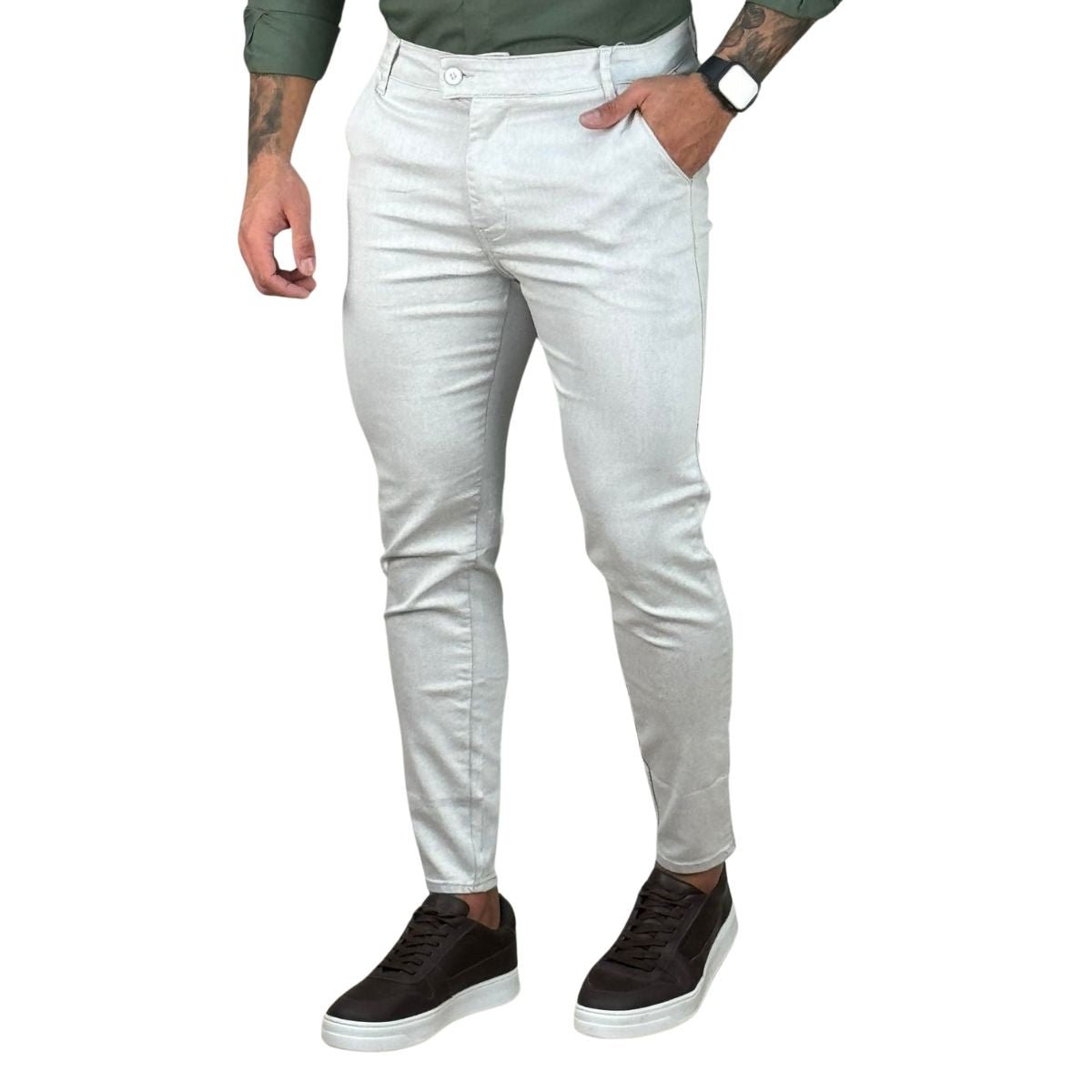Calça Alfaiataria Gelo Masculina Skinny - Truehero