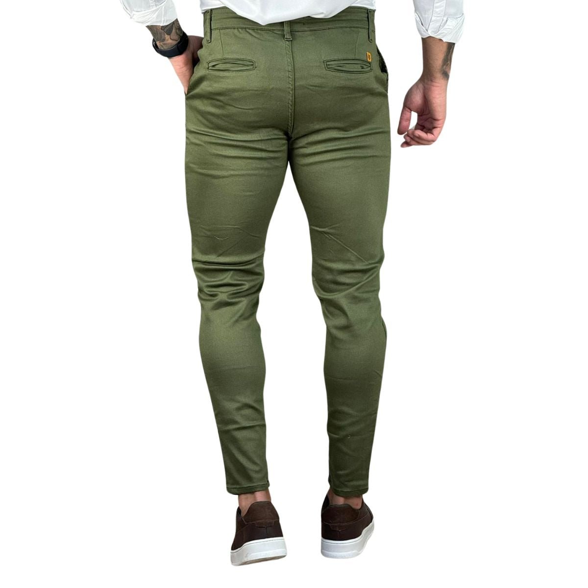 Calça Alfaiataria Verde Nativo Masculina Sknny - Truehero