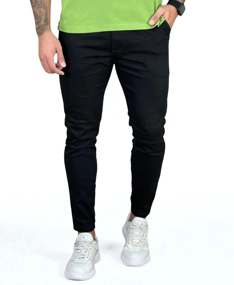 Calça Alfaiataria Sarja Preta Masculina Skinny - Codi Jeans
