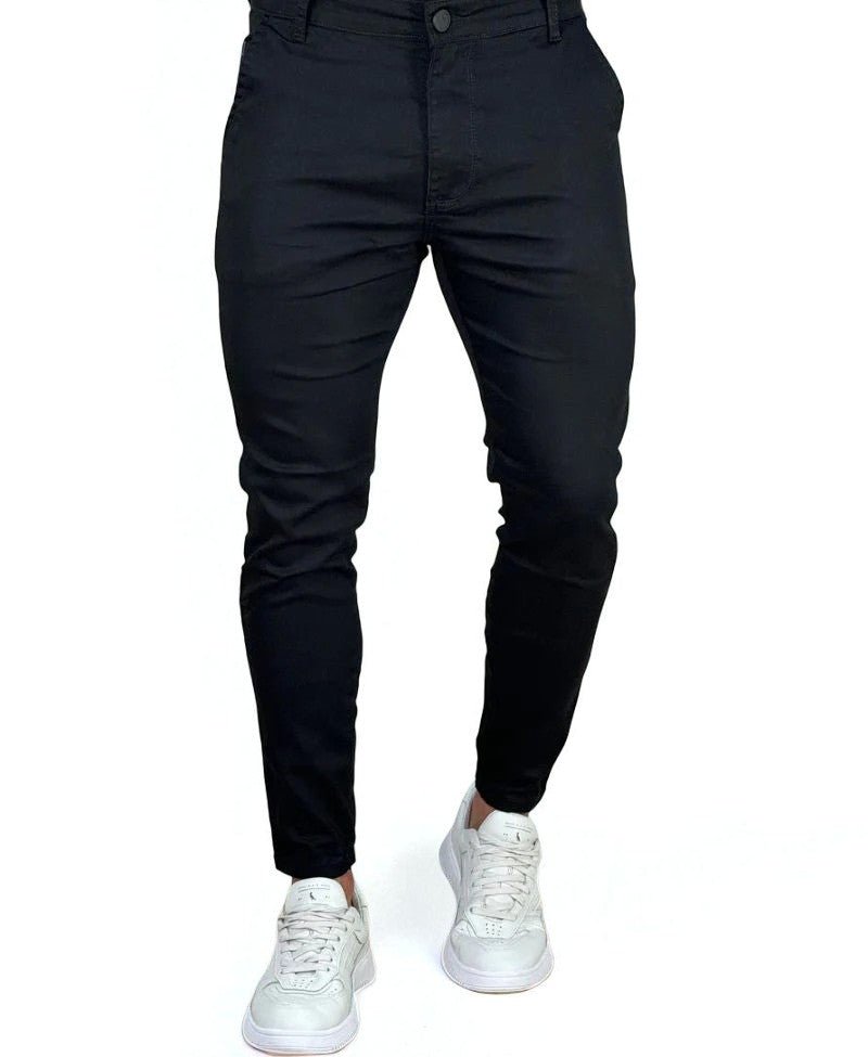Calça Alfaiataria Sarja Preta Masculina Skinny - Codi Jeans