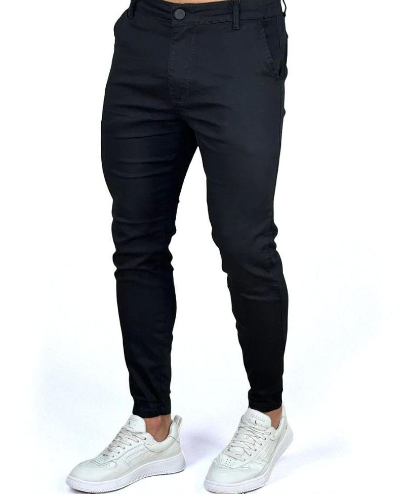 Calça Alfaiataria Sarja Preta Masculina Skinny - Codi Jeans