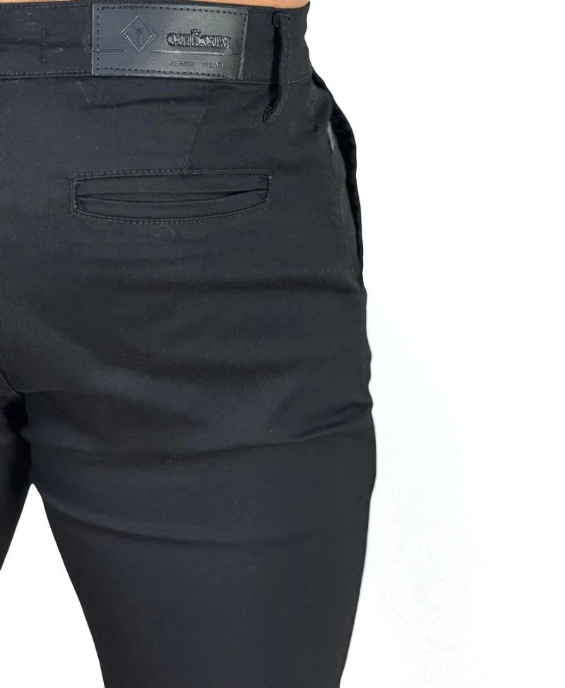 Calça Alfaiataria Sarja Preta Masculina Skinny - Codi Jeans