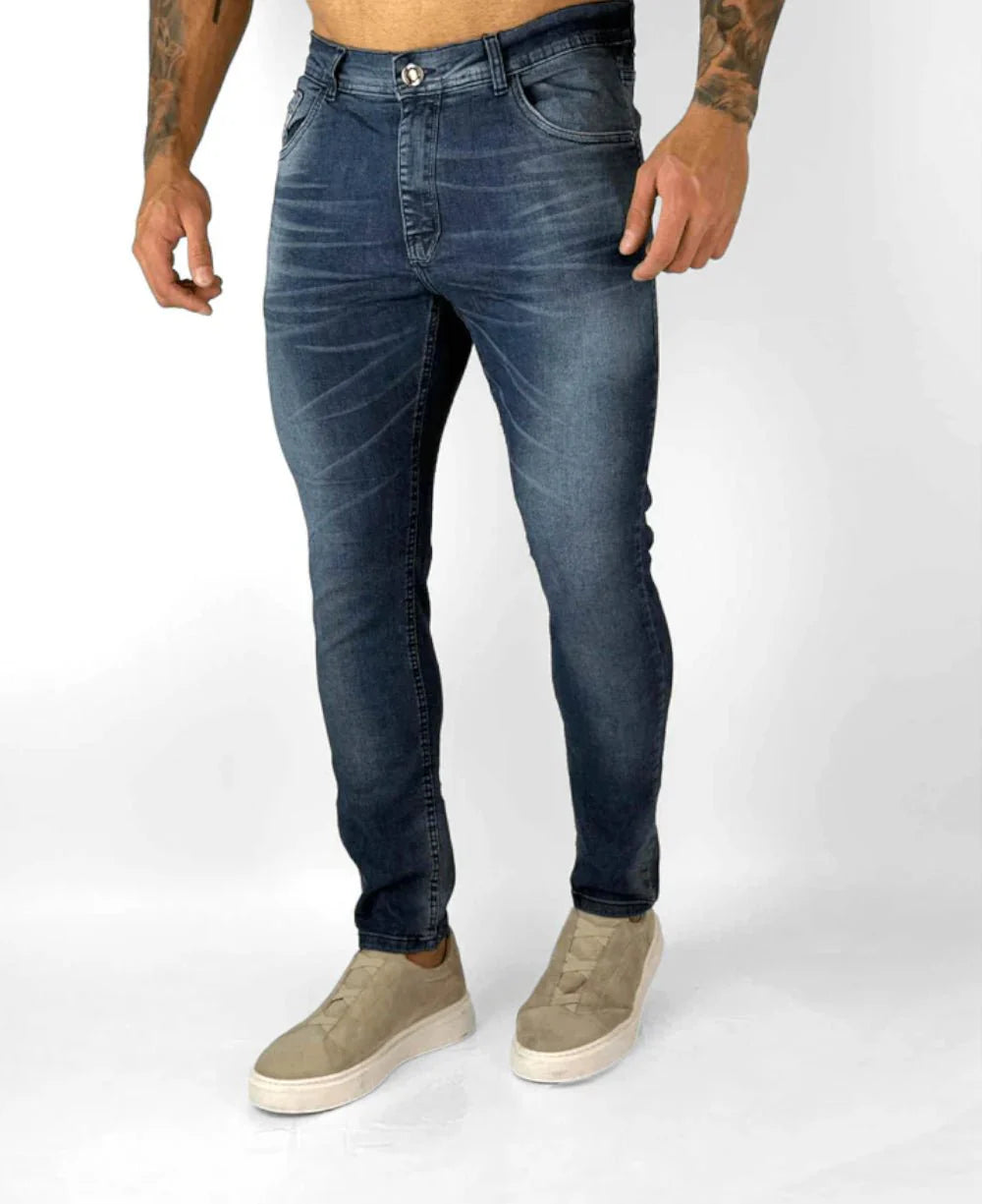 Calça Jeans Azul Big Masculina Skinny- City Denim