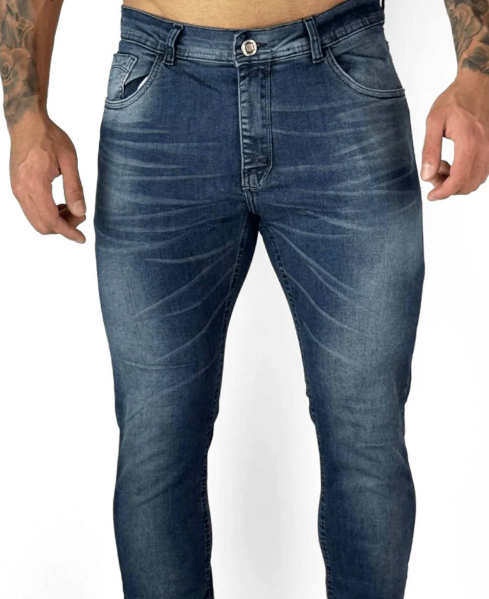 Calça Jeans Azul Big Masculina Skinny- City Denim