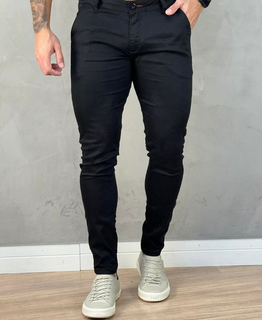 Calça Alfaiataria Preta Masculina Super Skinny - Paladho´s Jeans