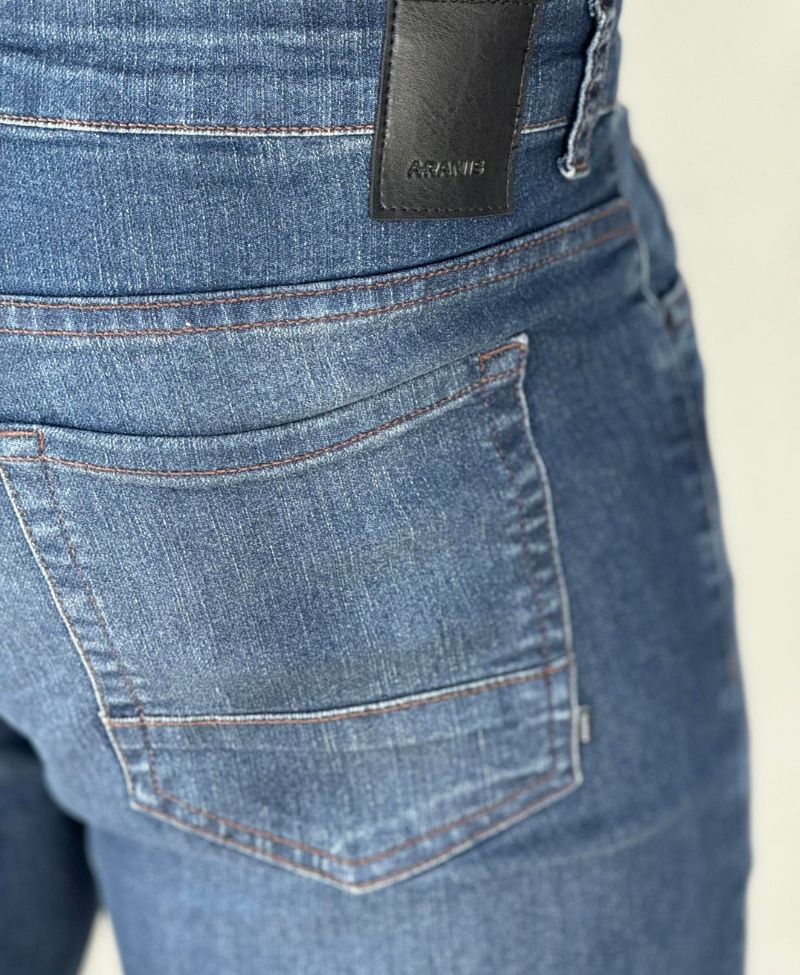 Calça Jeans Escura Masculina Stone Dirty Slim - Aramis