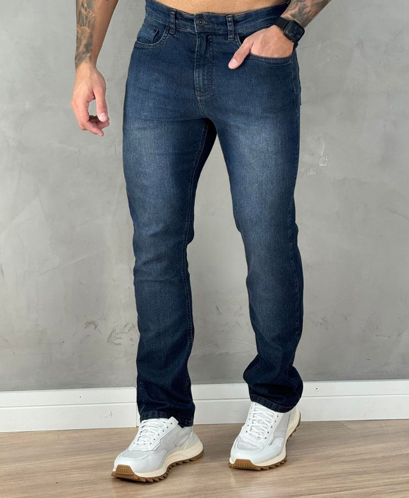 Calça Jeans Escura Masculina Stone Dirty Slim - Aramis