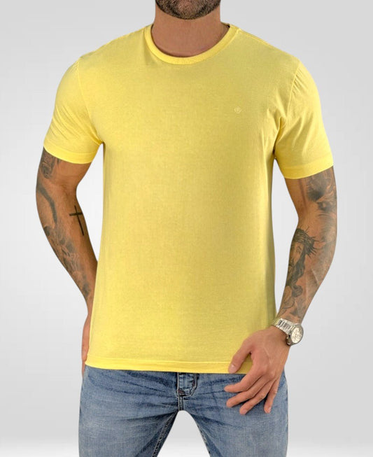 Camiseta Amarela Masculina Basica - Forum