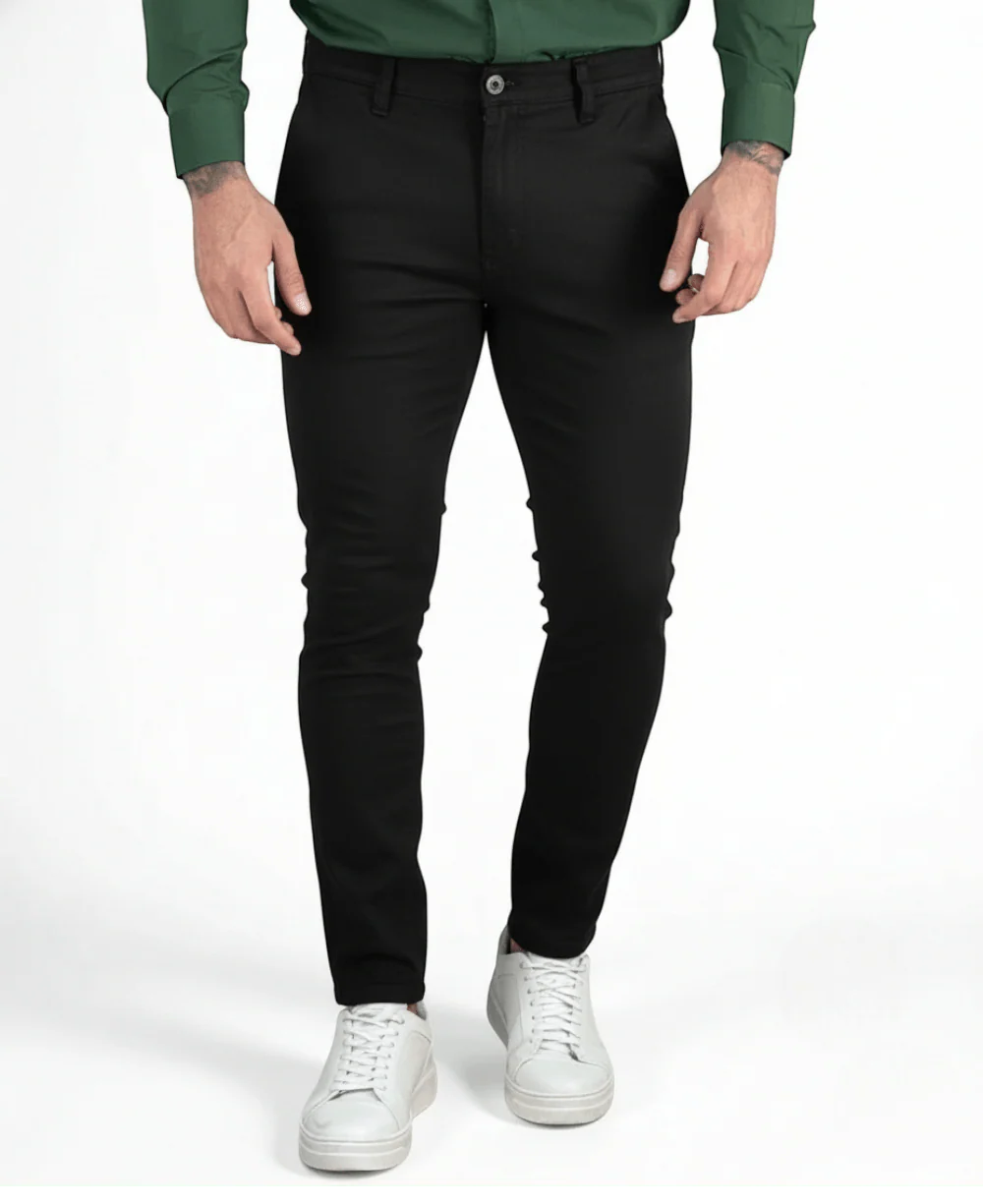 Calça Alfaiataria Preta Masculina - Rota 77