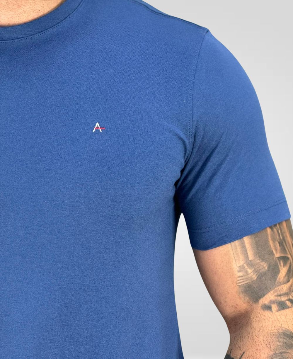 Camiseta Índigo Masculina Malha Regular - Aramis