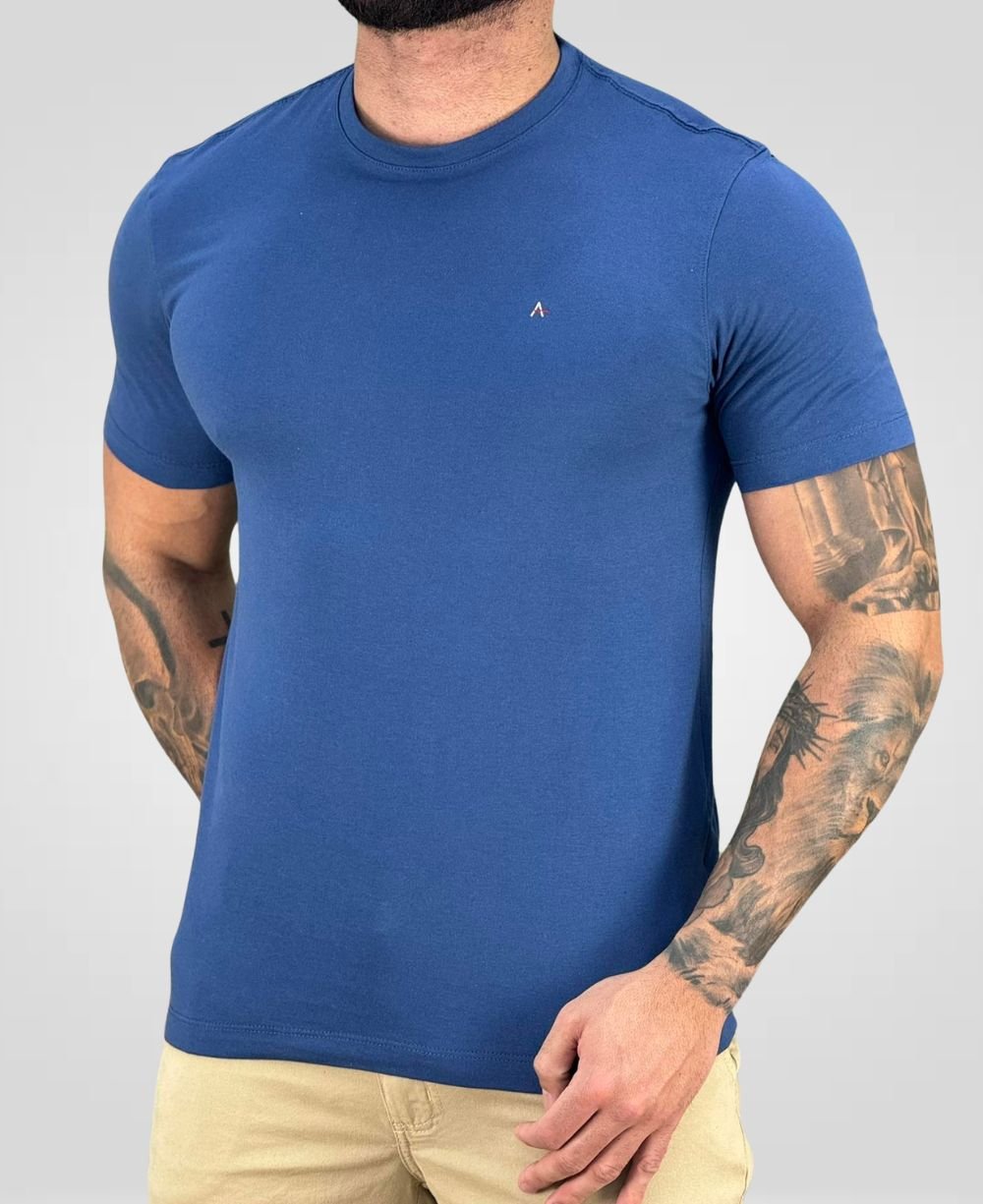 Camiseta Índigo Masculina Malha Regular - Aramis