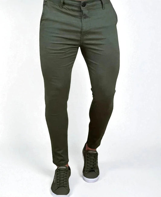 Calça Alfaiataria Sarja Verde Masculina Super Skinny- Codi Jeans