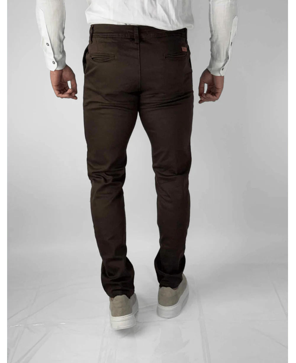 Calça Alfaiataria Marrom Masculina Slim - Paladho´s Jeans Wear