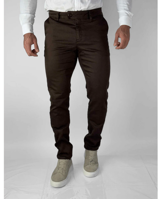 Calça Alfaiataria Marrom Masculina Slim - Paladho´s Jeans Wear