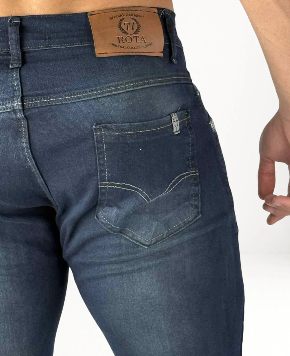 Calça Jeans Azul Marinho Masculina - Rota 77