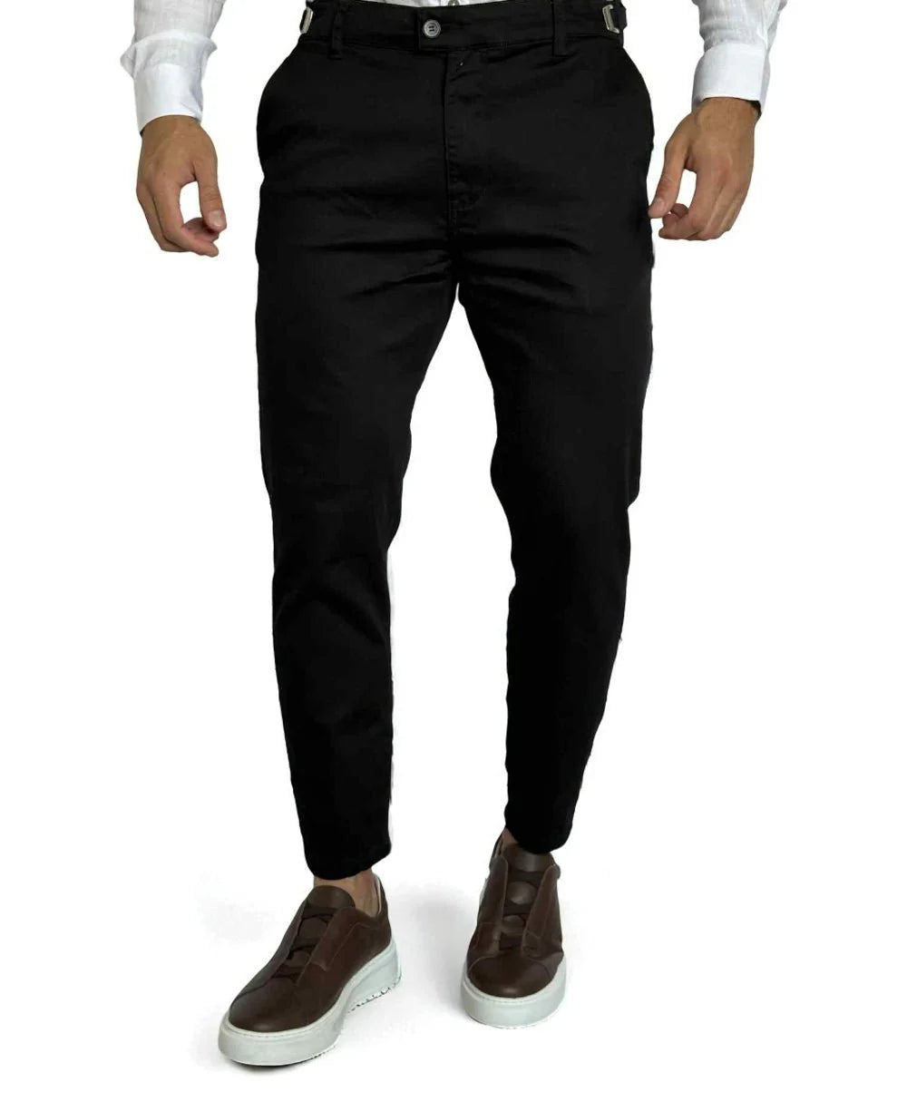Calça Alfaiataria Preto com Regulagem  - Truehero