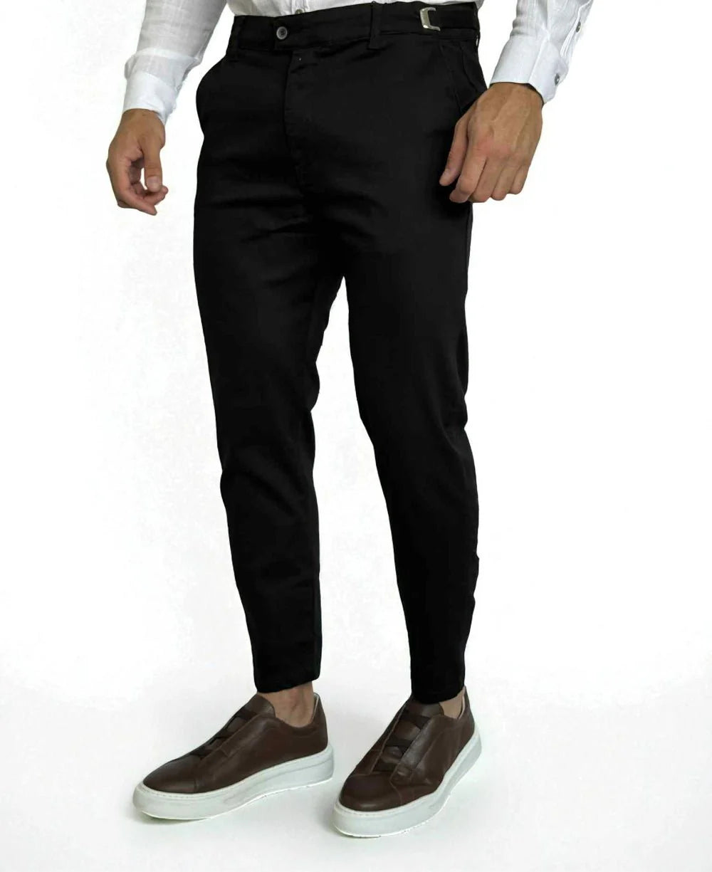 Calça Alfaiataria Preto com Regulagem  - Truehero