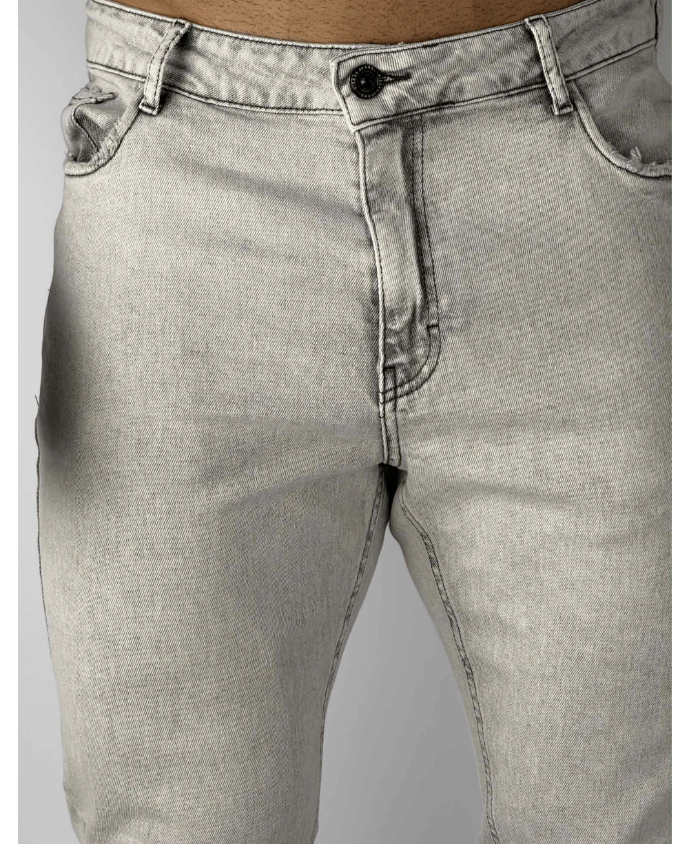 Calça Jeans Gelo Cinza  Skinny - Visual Jeans