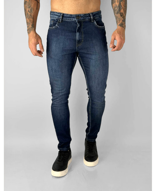 Calça Jeans Azul Escuro Skinny - Visual Jeans