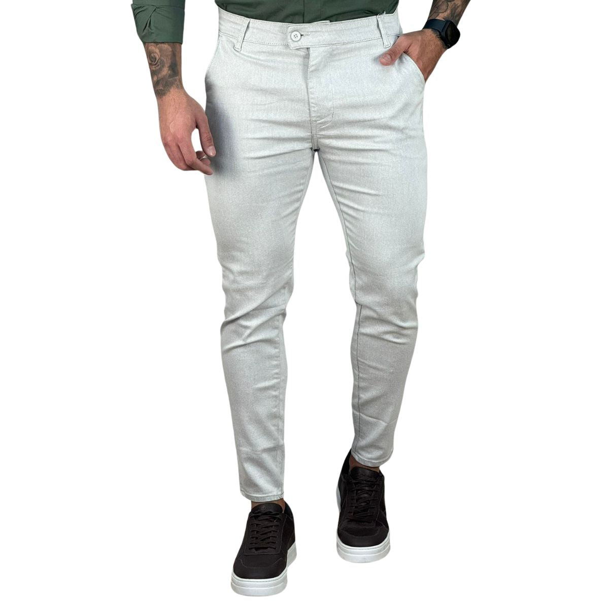 Calça Alfaiataria Gelo Masculina Skinny - Truehero