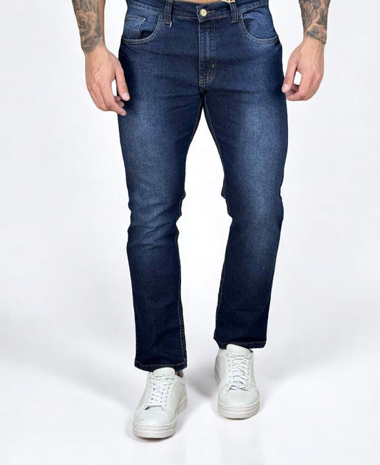 Calça Jeans Escuro Masculina com Lycra Confort
