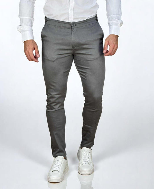 Calça Alfaiataria Chumbo Masculina Regulagem - Per Pochi
