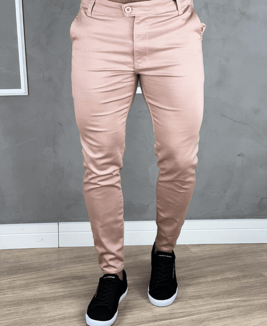 Calça Alfaiataria Rose Masculina Super Skinny - Truehero