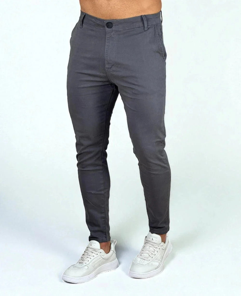 Calça Alfaiataria Cinza Masculina Super Skinny - Codi Jeans