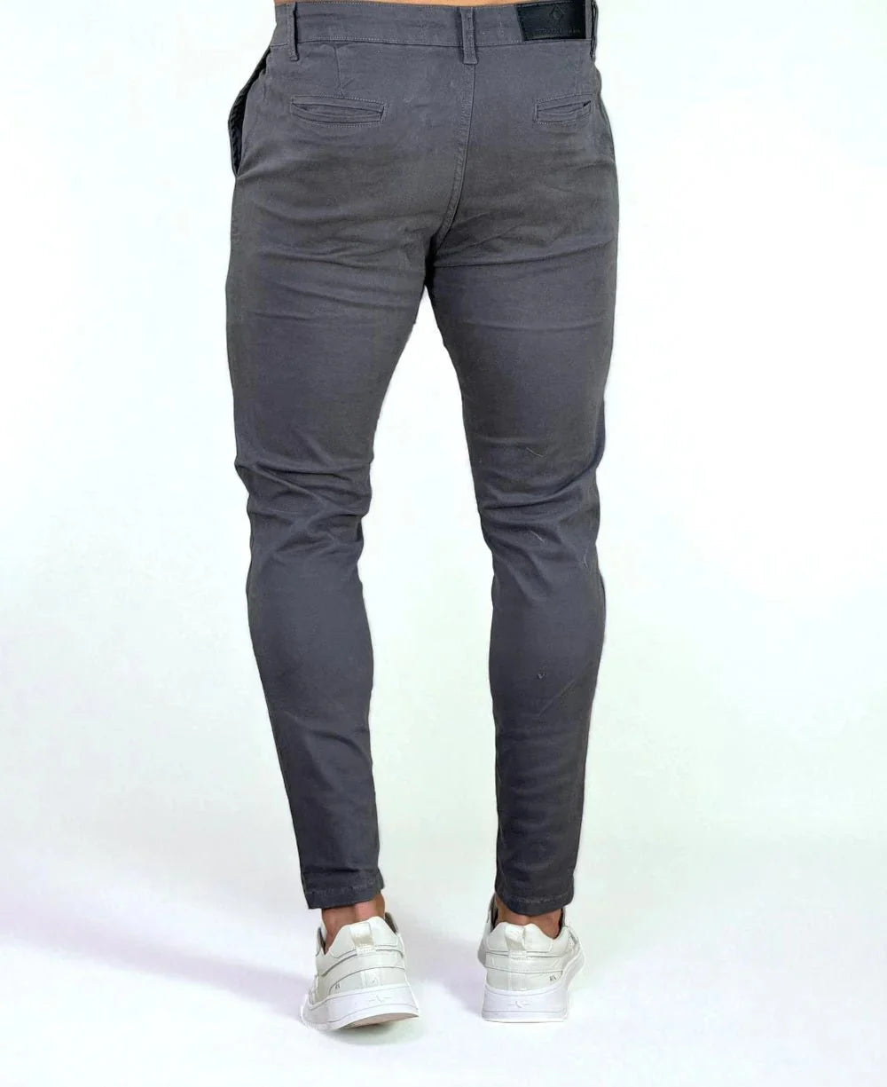 Calça Alfaiataria Cinza Masculina Super Skinny - Codi Jeans