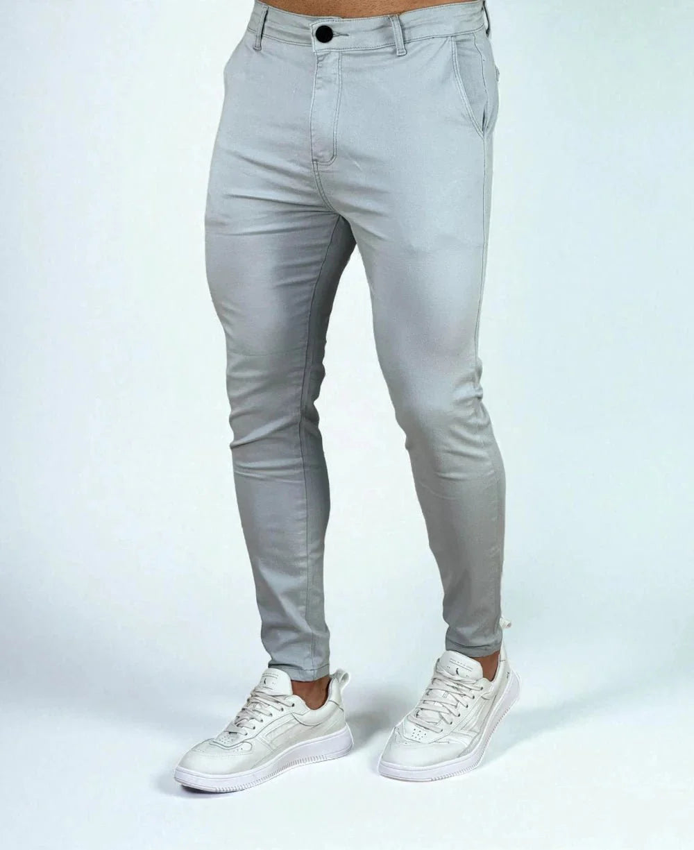Calça Alfaiataria Cinza Masculina Super Skinny - Codi Jeans