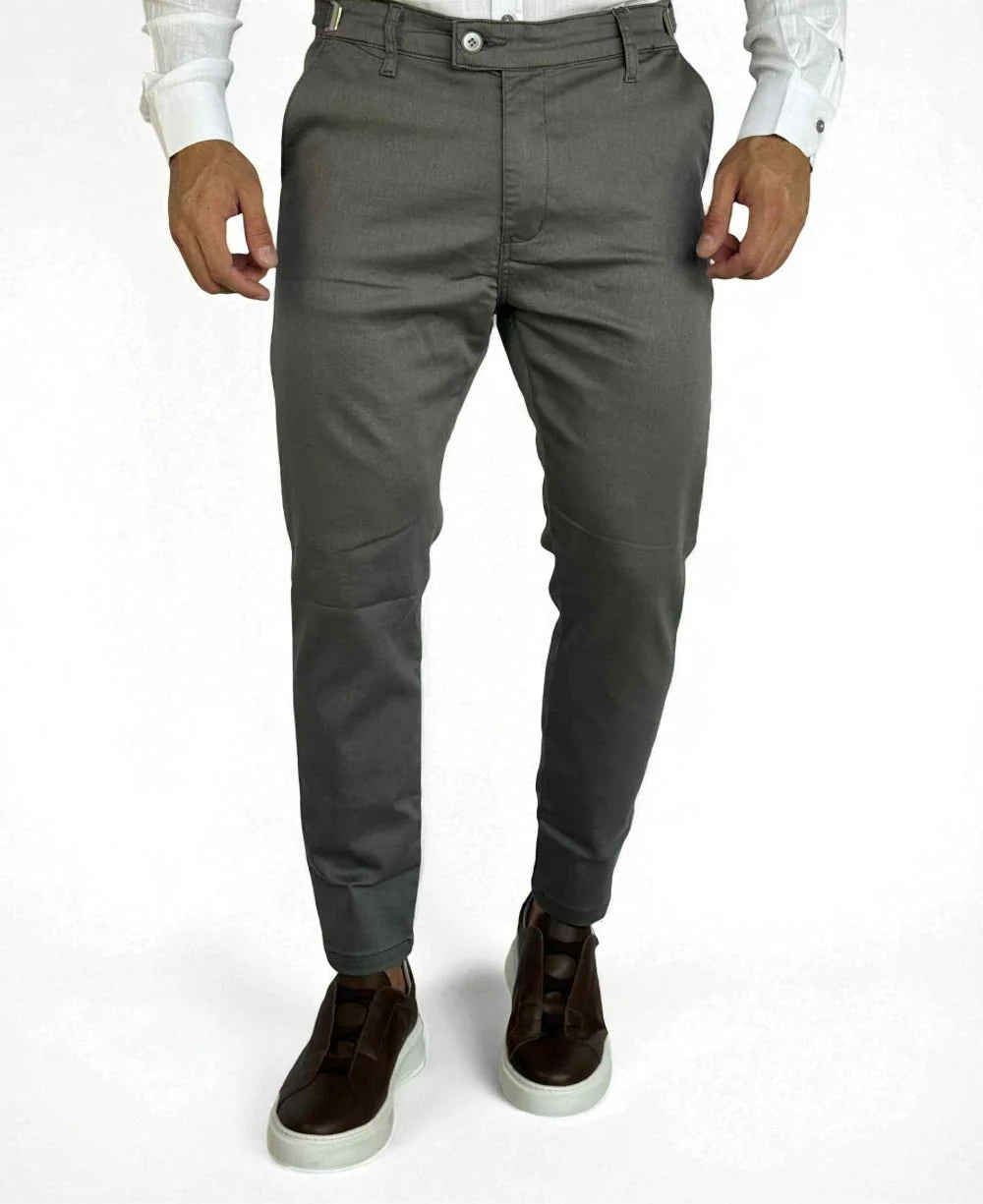 Calça Alfaiataria Cinza com Regulagem - Truehero