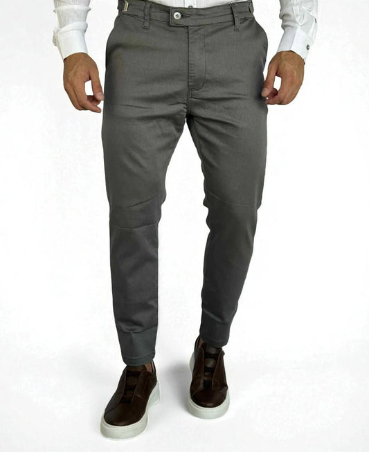 Calça Alfaiataria Cinza com Regulagem - Truehero