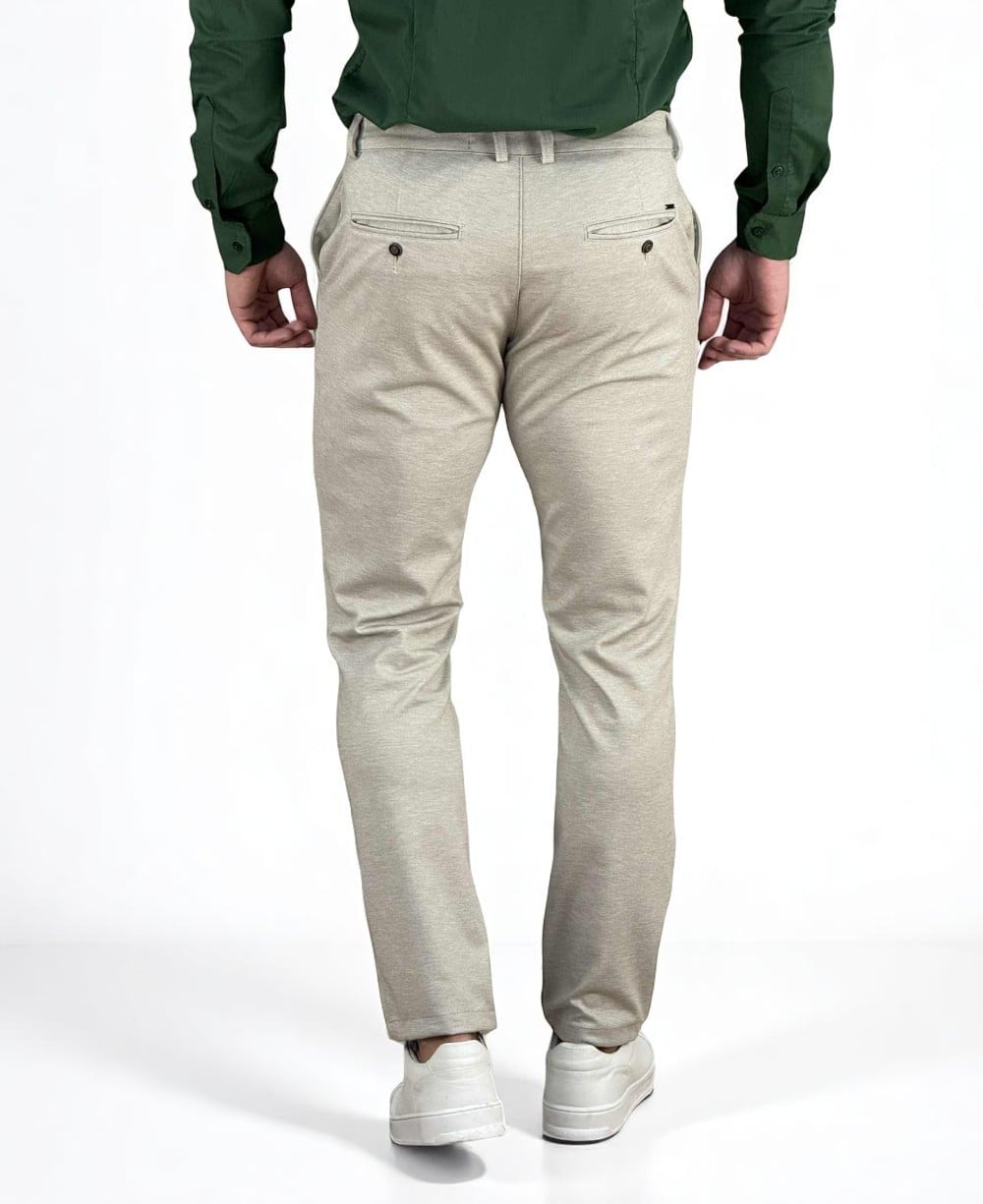 Calça Alfaiataria Areia Claro Masculina Slim - Guilherme soul