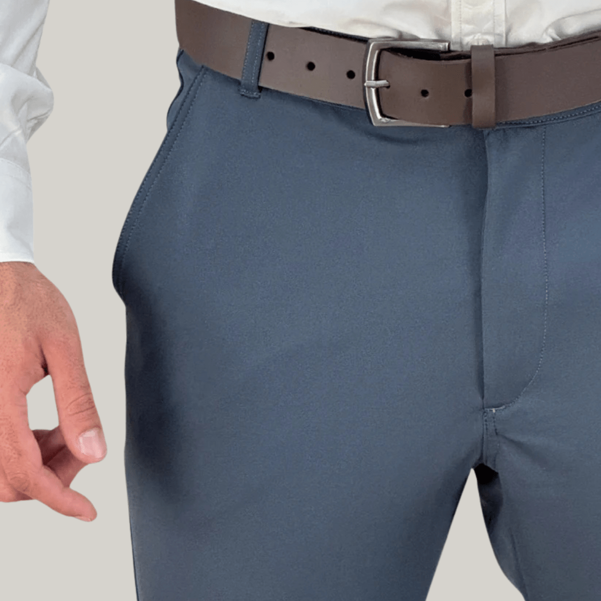 Calça Alfaiataria Cinza Chumbo Masculina Slim - DLZ