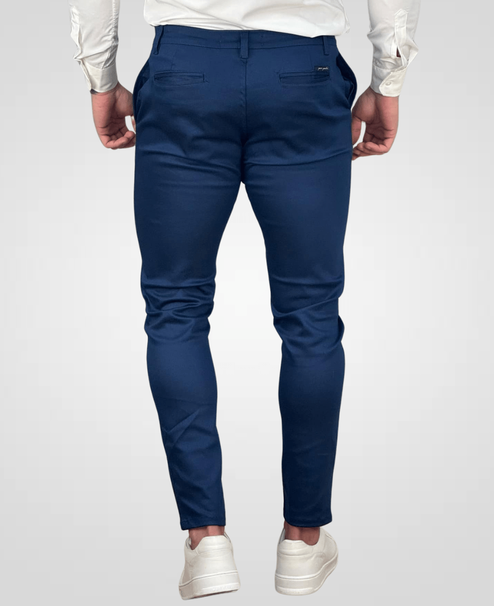 Calça Alfaiataria Azul Royal Masculina Transpassado - Per Pochi