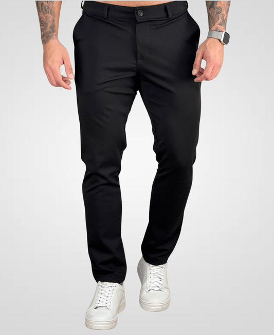 Calça Alfaiataria Preta Masculina Slim - Guilherme Soul