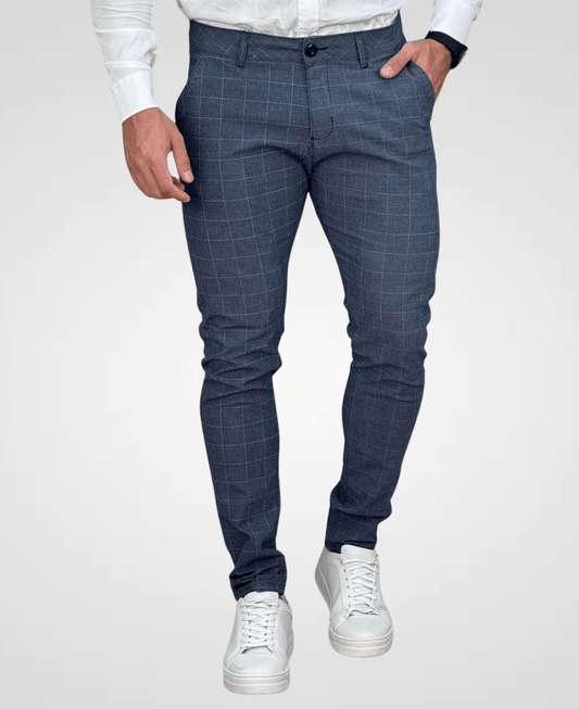 Calça Alfaiataria Xadrez Masculina Super Skinny - Paladho´s