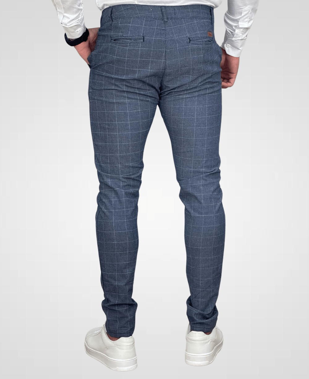 Calça Alfaiataria Xadrez Masculina Super Skinny - Paladho´s
