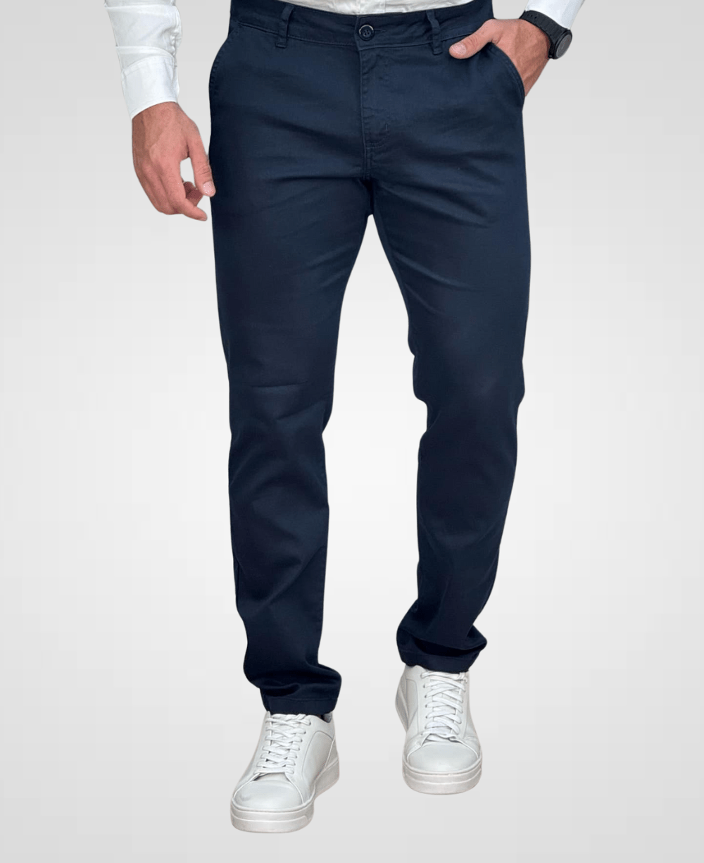 Calça Alfaiataria Azul Marinho Masculina Slim  - Paladho´s Jeans Wear