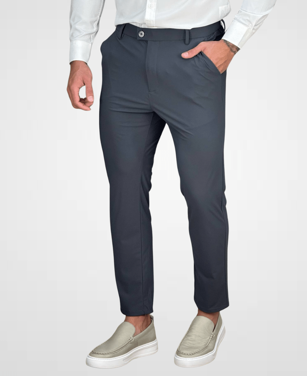 Calça Alfaiataria Chumbo Masculina Tecnológica - Per Pochi