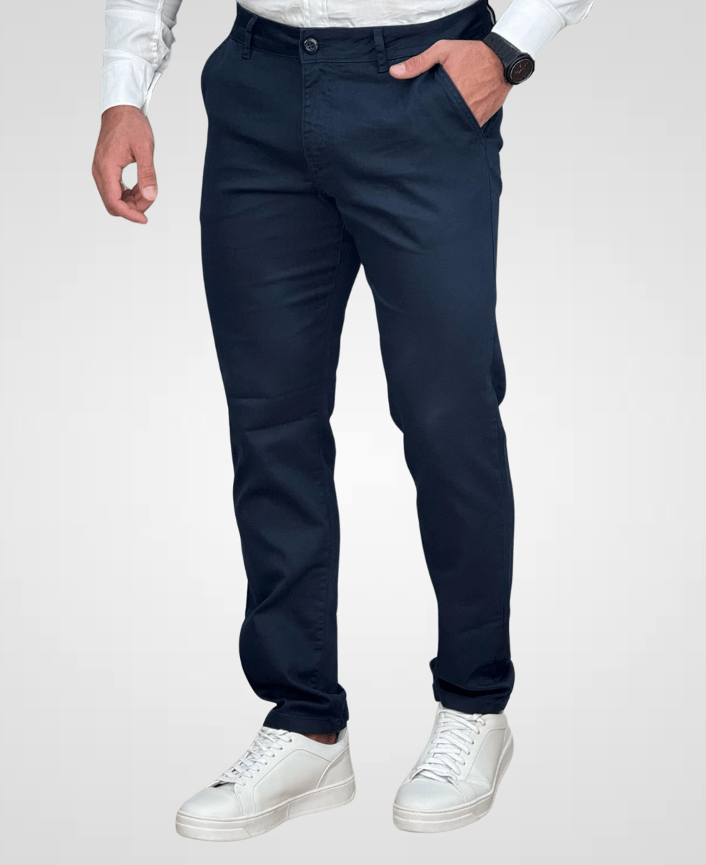 Calça Alfaiataria Azul Marinho Masculina Slim  - Paladho´s Jeans Wear