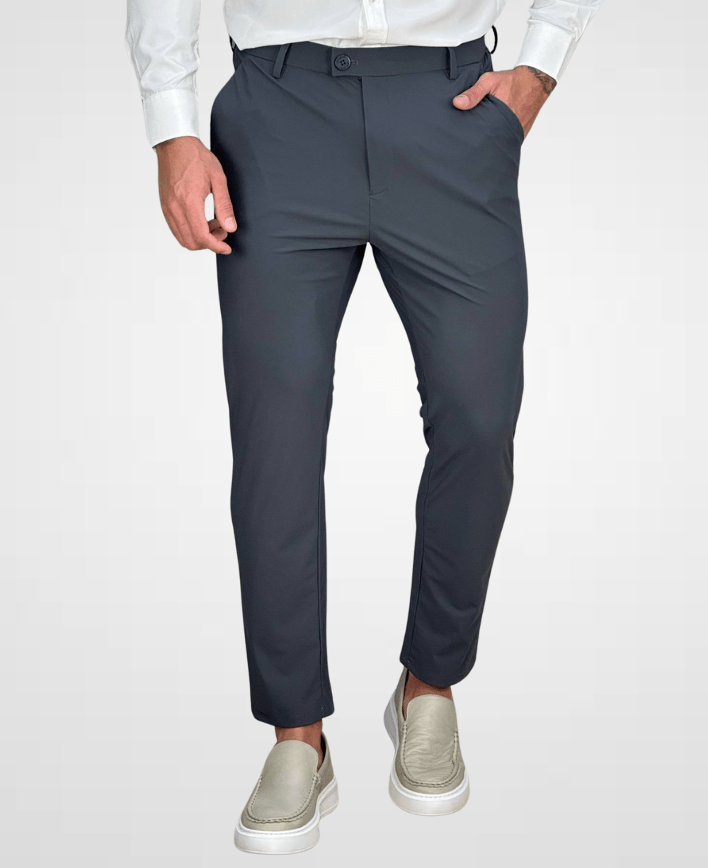 Calça Alfaiataria Chumbo Masculina Tecnológica - Per Pochi