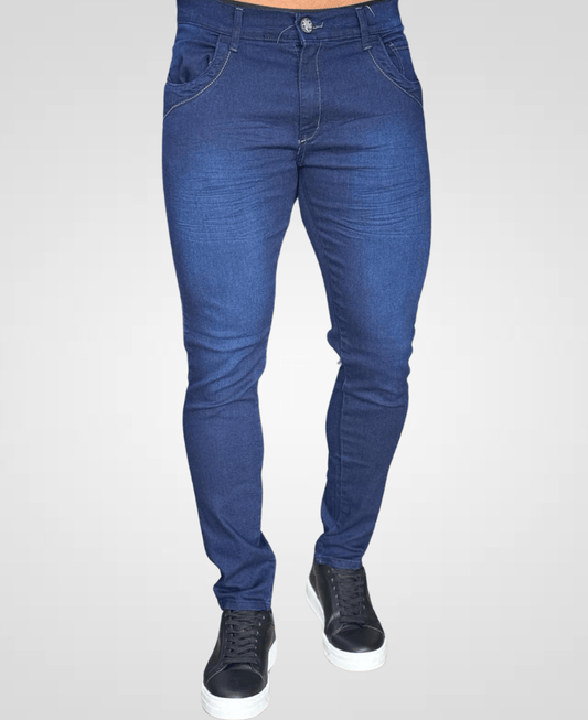 Calça Jeans Azul Masculina Super Skinny - Rota 77